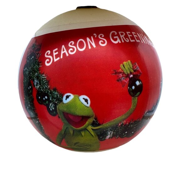 Hallmark 1982 Miss Piggy Kermit Satin Christmas Keepsake Ornament Presents - Picture 2 of 11